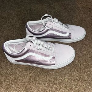 Metallic Lilac Vans